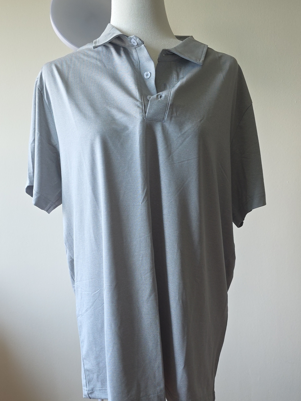 Amazon Men's Light Gray Short-Sleeve Polo Bundle Of 5